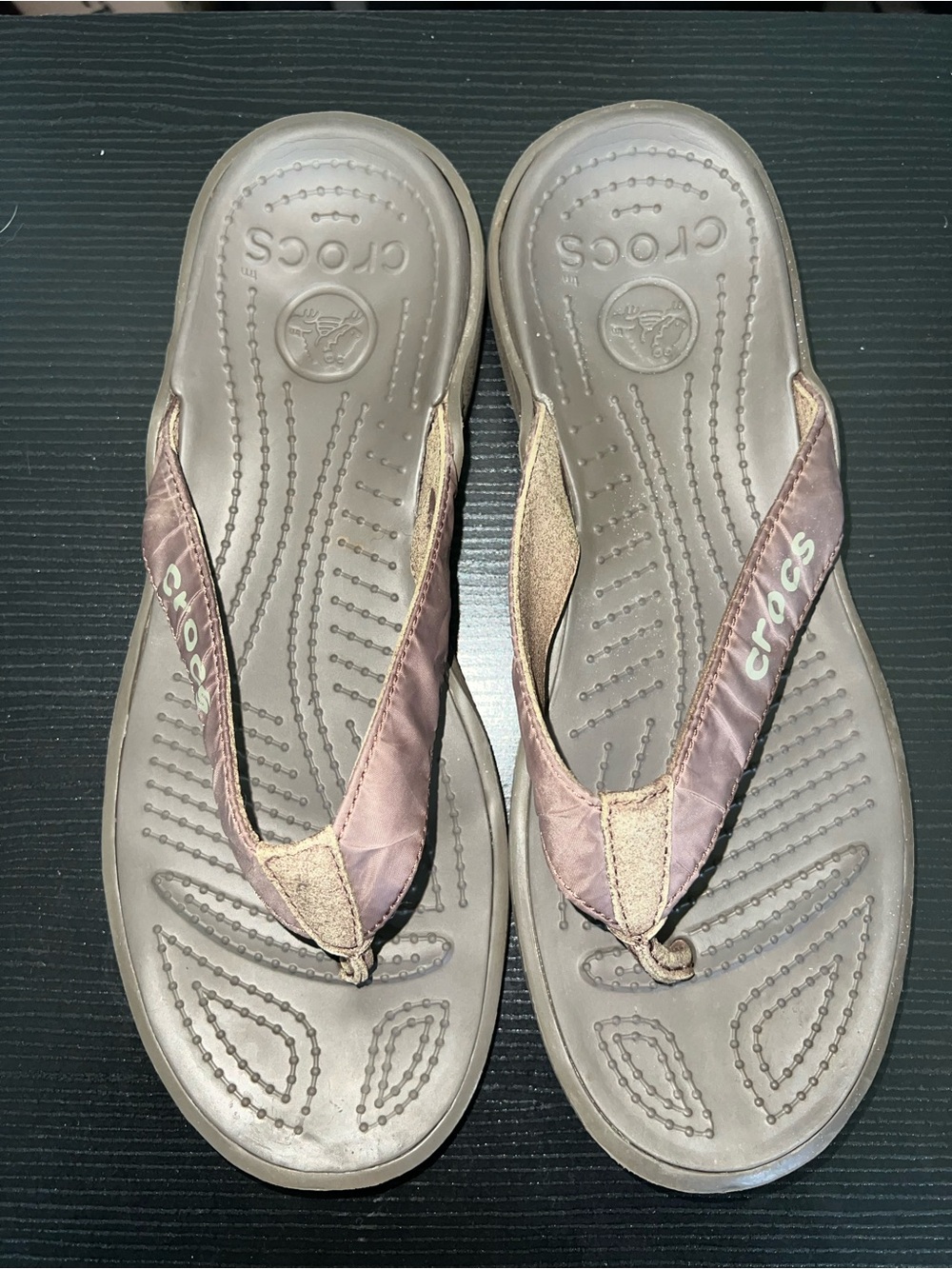 Crocs Men’s Brown Flip Flop Sandals